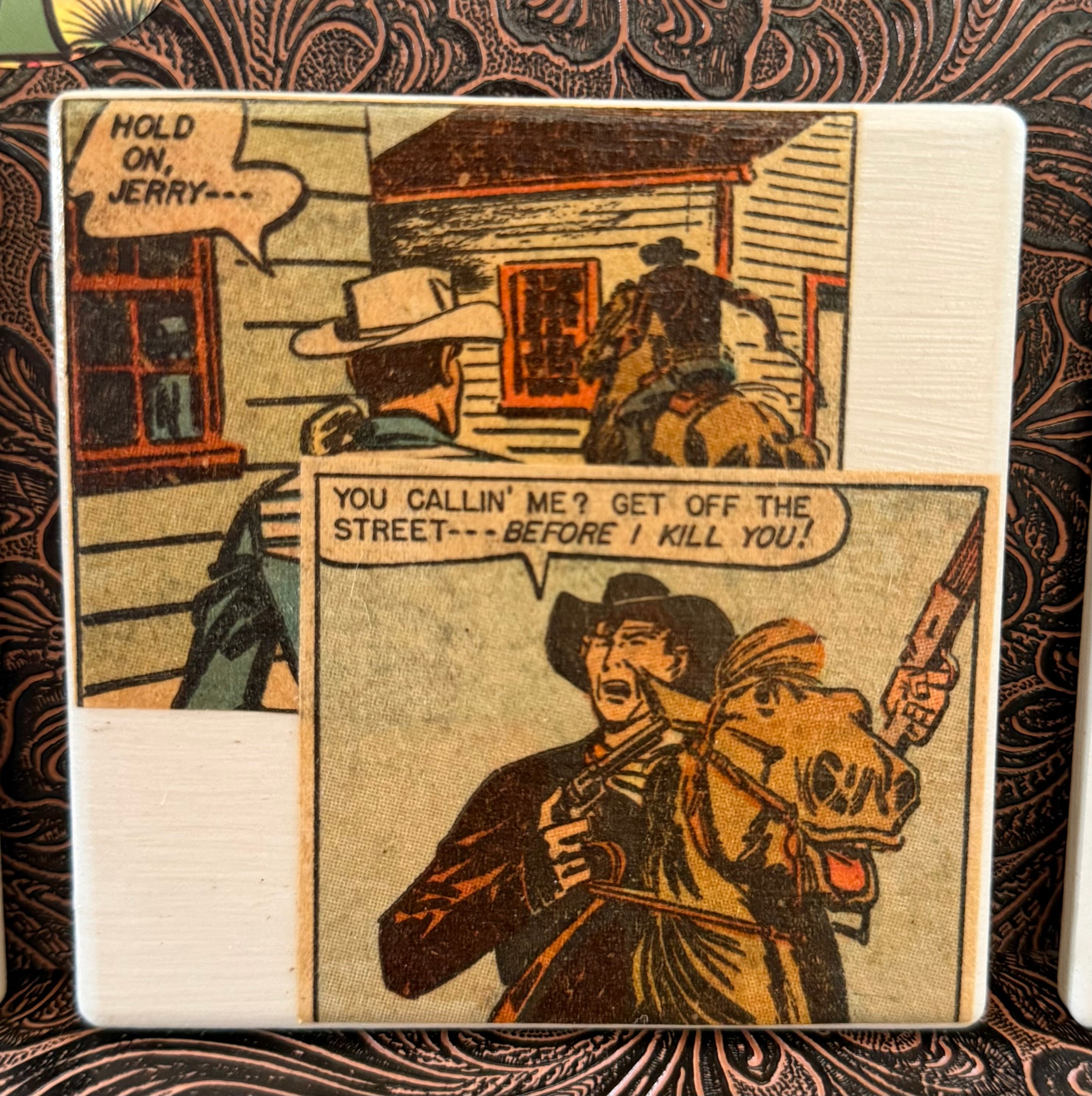 CMC Comic Coaster Set - Roy Buys into Trouble